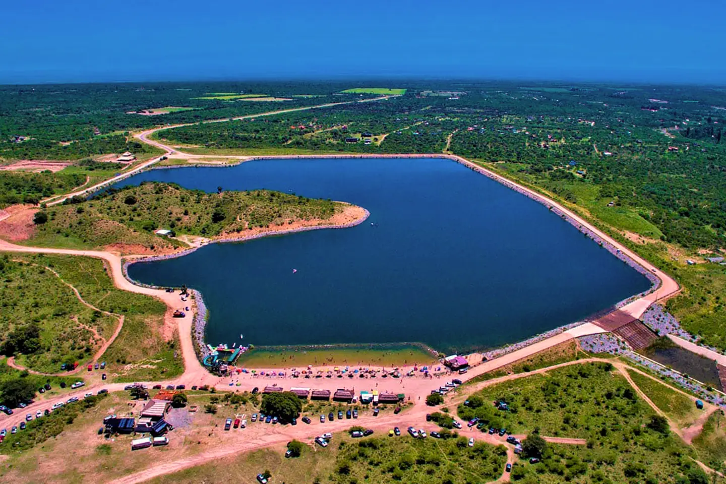 Vista aérea del Dique Piscu Yaco
